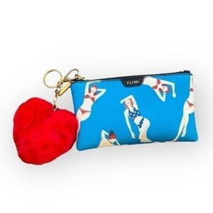 NEW Flynn blue wristlet